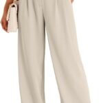 Wide Leg Dress Pants Women's High Waisted Dressy Trousers