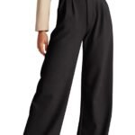 High Waisted Work Pants for Women Business Casual Outfits 2026 Office Dress Pants Trousers with Pockets